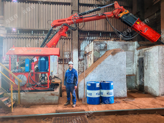 山東元征行液壓破碎固定式機械臂