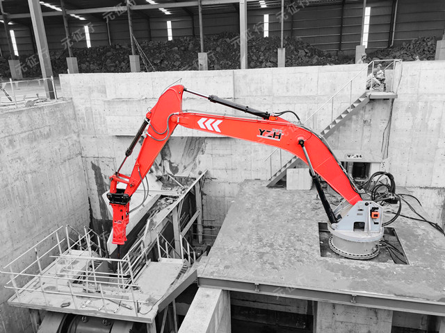 元征行智能液壓碎石用固定式破碎工作臂破碎錘-支持定制服務(wù)