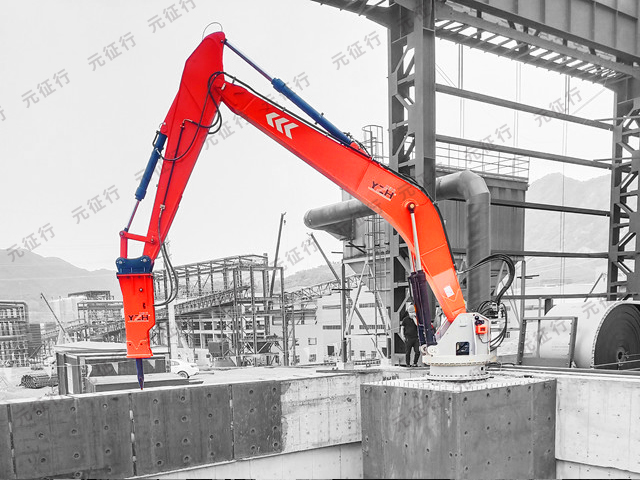 元征行智能液壓碎石用固定式破碎工作臂破碎錘-支持定制服務(wù)