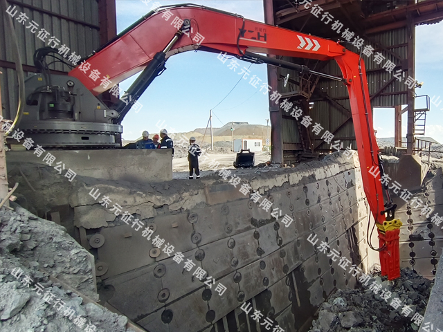 山東元征行液壓固定式智能碎石破碎錘