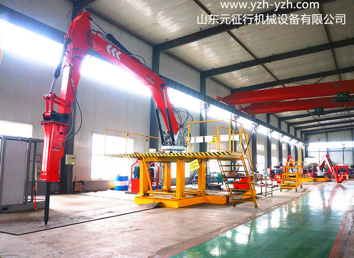 固定式液压破碎锤炮机