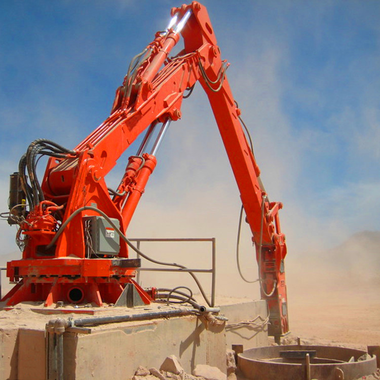 固定式电动液压碎石机械工作手臂
