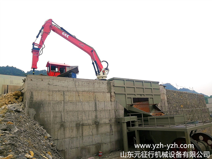 固定式液压碎石机械工作臂