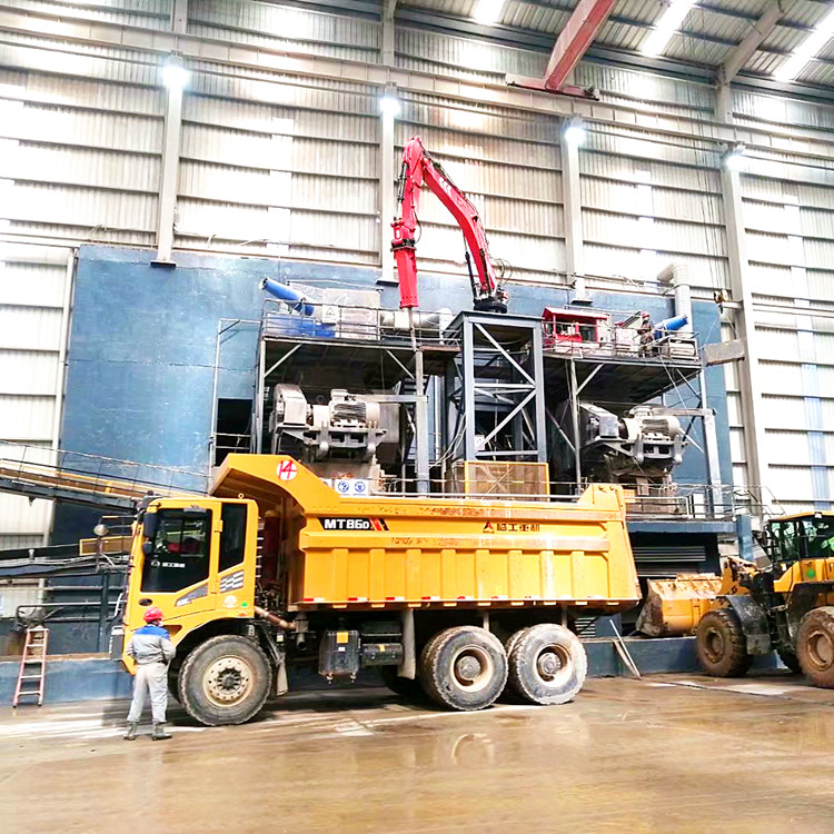 锤式固定式电动液压碎石机