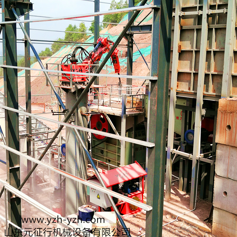 固定式料口液压破碎站